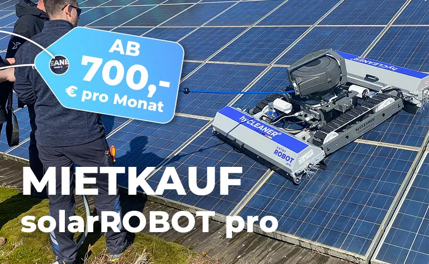 Preisschild Mietkauf solarROBOT pro